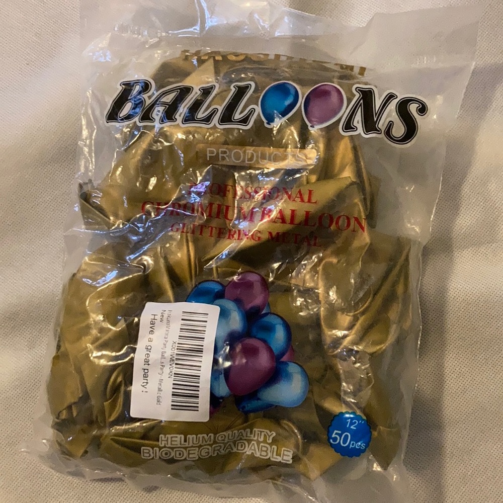 Gold balloons